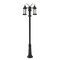 Z-Lite Roundhouse 3 Light Outdoor Post Mounted Fixture, Black And Clear Seedy 569MP3-511P-BK - alternate 1